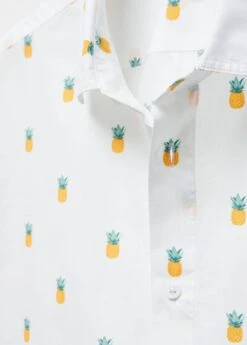 Chemise 100 % Coton En Imprimé Ananas -Tenues Basiques 57025789 01 D8