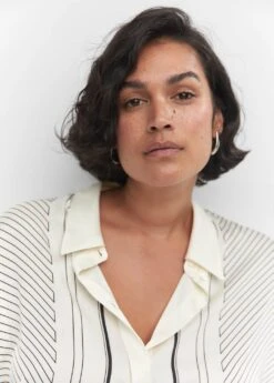 Chemise à Rayures Satinée -Tenues Basiques 57025791 02 D4