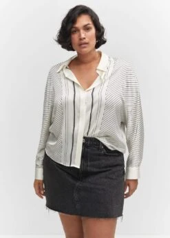 Chemise à Rayures Satinée -Tenues Basiques 57025791 02 D5