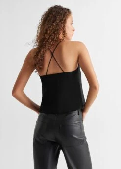 Blouse Cache-cœur Crop -Tenues Basiques 57025797 99 R