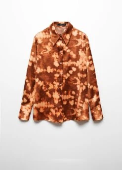 Chemise Satinée Effet Tie And Dye 13 Chemise Satinée Effet Tie And Dye -Tenues Basiques 57025812 30 B