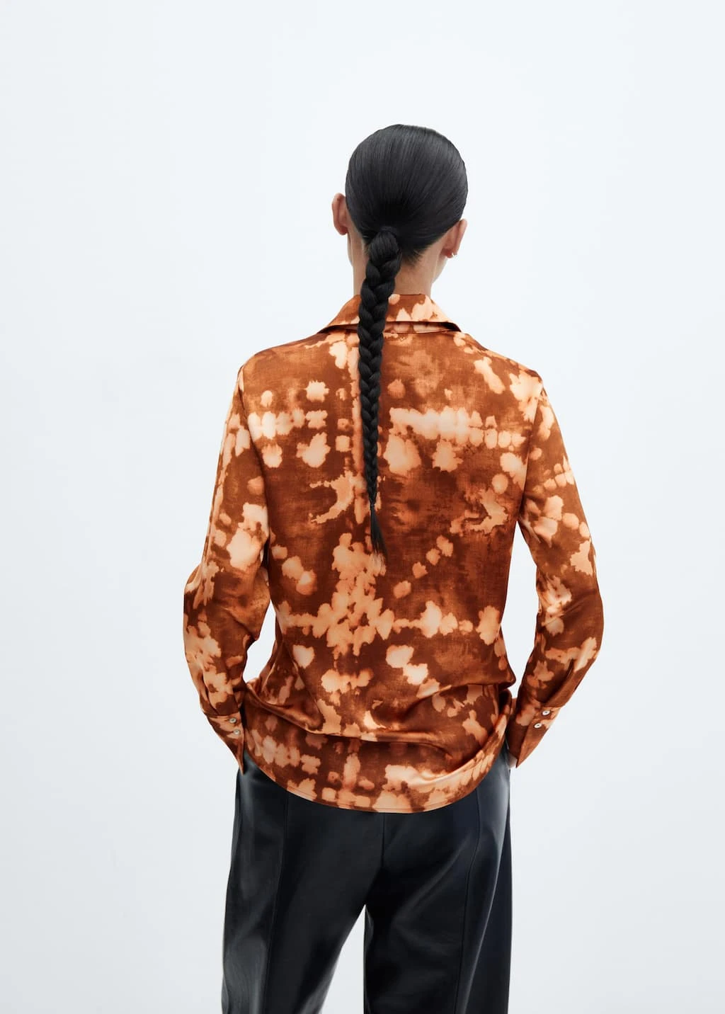 Chemise Satinée Effet Tie And Dye 5 Chemise Satinée Effet Tie And Dye – Image 3