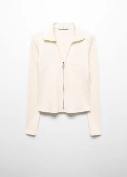 Pull-over Col V Fermeture Éclair -Tenues Basiques 57025813 05 B