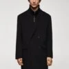 Manteau Croisé Fait Main Laine Recyclée -Tenues Basiques 57025951 99