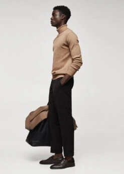 Pull-over Côtelé Col Roulé -Tenues Basiques 57025958 08 D2