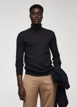 Pull-over Côtelé Col Roulé -Tenues Basiques 57025958 56