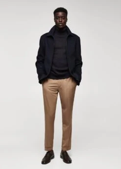 Pull-over Côtelé Col Roulé -Tenues Basiques 57025958 56 99999999 01