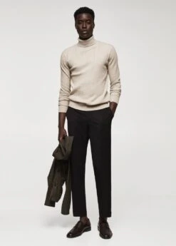 Pull-over Côtelé Col Roulé -Tenues Basiques 57025958 91 99999999 01