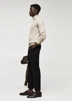 Pull-over Côtelé Col Roulé -Tenues Basiques 57025958 91 D2