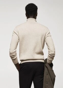 Pull-over Côtelé Col Roulé -Tenues Basiques 57025958 91 R