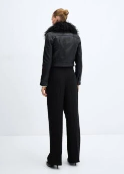 Veste Matelassée Col Fausse Fourrure -Tenues Basiques 57025970 99 R