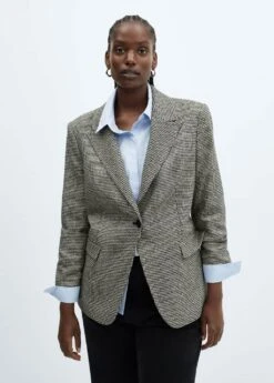 Veste Pied-de-poule Revers 18 Veste Pied-de-poule Revers -Tenues Basiques 57025981 99 D3