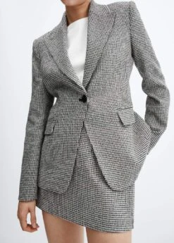 Veste Pied-de-poule Revers 21 Veste Pied-de-poule Revers -Tenues Basiques 57025981 99 D6