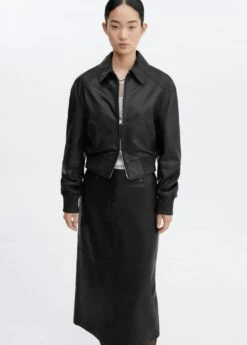 Jupe Crayon Cuir -Tenues Basiques 57025986 99 D1