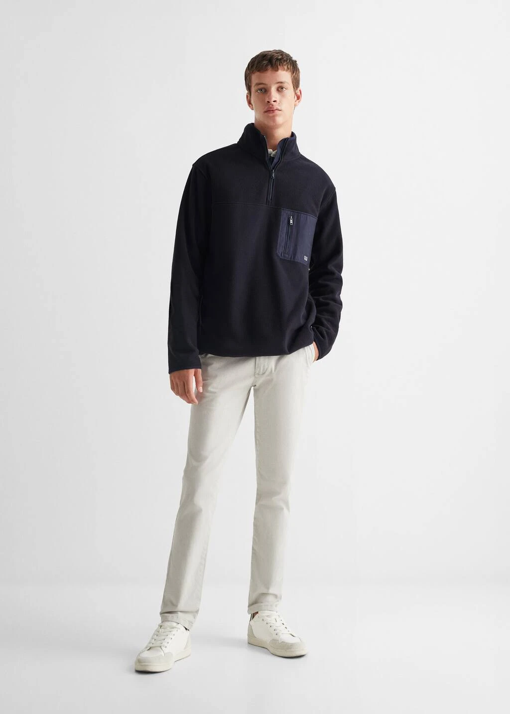 Sweat-shirt Polaire Col Zippé 4 Sweat-shirt Polaire Col Zippé – Image 2