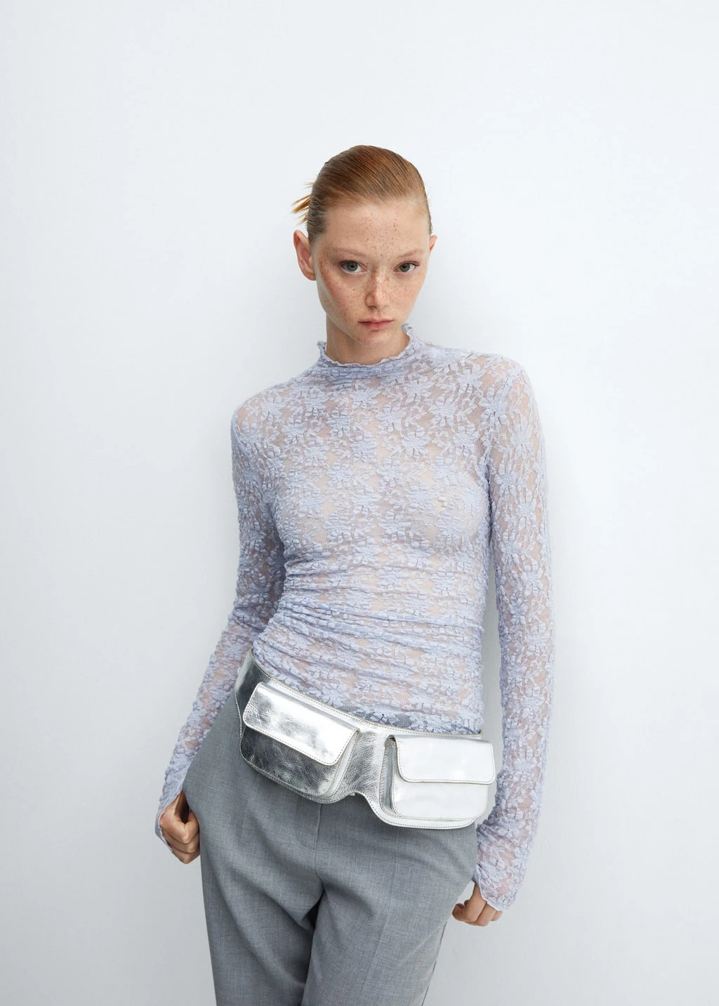 T-shirt Dentelle Col Montant 7 T-shirt Dentelle Col Montant – Image 5