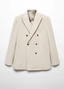 Veste Croisée Laine Vierge -Tenues Basiques 57028634 05 B