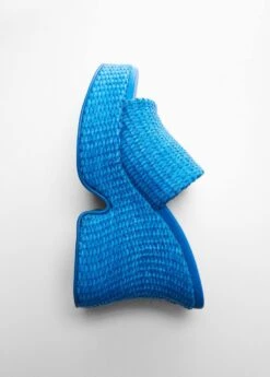 Sandales Compensées Fibre Naturelle -Tenues Basiques 57030449 52 D5