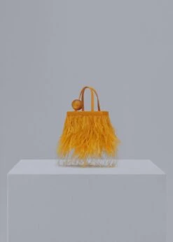 Sac Cuir Orné De Plumes -Tenues Basiques 57031172 15