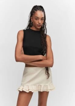 Crop Top Emmanchures Américaines