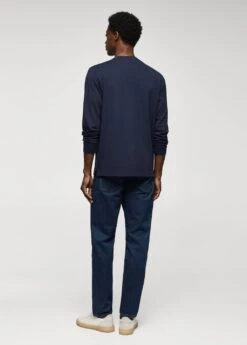 T-shirt Piqué De Coton Manches Longues -Tenues Basiques 57034406 56 R