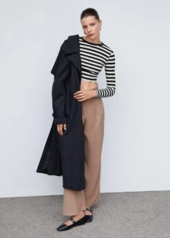 T-shirt Crop à Rayures -Tenues Basiques 57034415 05 99999999 01