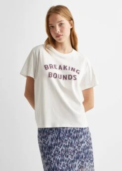 T-shirt Message Manches Courtes