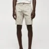 Bermuda Slim-fit Coton Micro-imprimé -Tenues Basiques 57035958 08