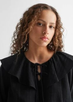 Blouse Fluide Nœud -Tenues Basiques 57036010 99 D1