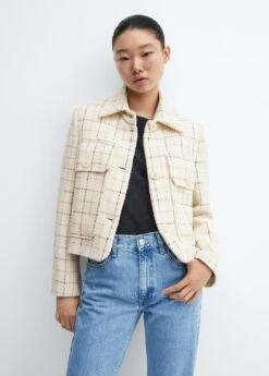 Veste Tweed à Carreaux