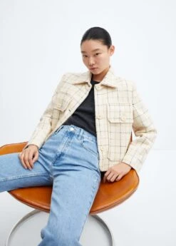 Veste Tweed à Carreaux -Tenues Basiques 57036026 05 D2