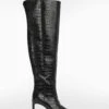 Bottes Talon Effet Croco -Tenues Basiques 57037712 99 B