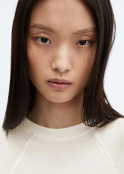 T-shirt Côtelé Manches Longues -Tenues Basiques 57037755 01 D1