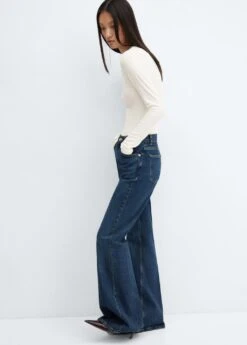 T-shirt Côtelé Manches Longues -Tenues Basiques 57037755 01 D2