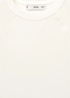 T-shirt Côtelé Manches Longues -Tenues Basiques 57037755 01 D8