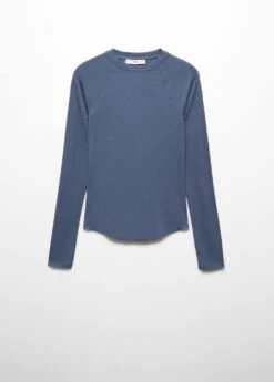 T-shirt Côtelé Manches Longues -Tenues Basiques 57037755 59 B