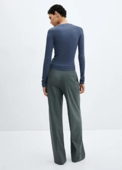 T-shirt Côtelé Manches Longues -Tenues Basiques 57037755 59 R