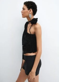 Blouse En Velours Floral -Tenues Basiques 57039099 99 D2