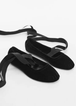 Ballerines Velours Nœud