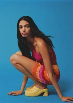 Tenues Basiques 3 Sabots Cuir Talon Bloc