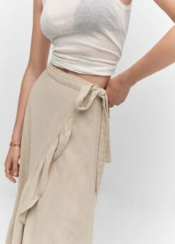 Jupe Texturée Croisée -Tenues Basiques 57040105 06 D6