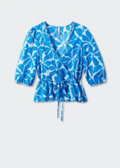 Blouse Croisée Nœud 15 Blouse Croisée Nœud -Tenues Basiques 57040214 52 B