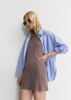 Robe Courte Maille -Tenues Basiques 57040302 35 D2