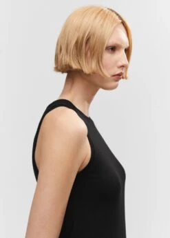 Robe Courte Maille -Tenues Basiques 57040302 99 D1