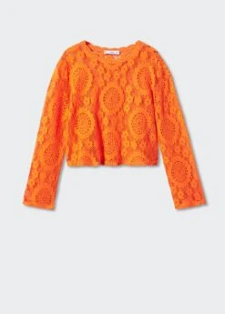 T-shirt Broderies Ajourées -Tenues Basiques 57040318 20 B