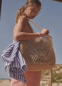 Sac Shopper Tressé -Tenues Basiques 57040354 07 D5