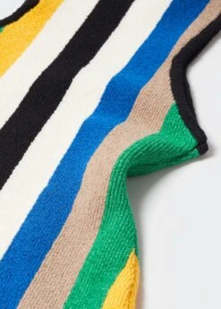 Robe Midi Maille Multicolore -Tenues Basiques 57040379 05 D8