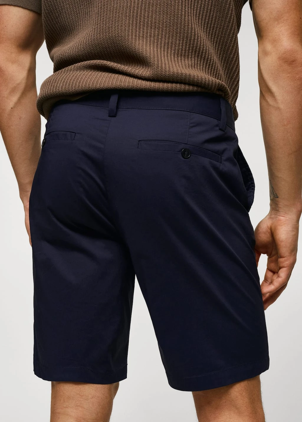 Bermuda En Coton à Pinces 17 Bermuda En Coton à Pinces – Image 15