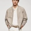 Blouson Bomber Imitation Daim 2 Blouson Bomber Imitation Daim -Tenues Basiques 57040555 08