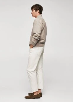 Blouson Bomber Imitation Daim -Tenues Basiques 57040555 08 D2